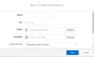 Pardot Connected Campaigns: Basic Email Info