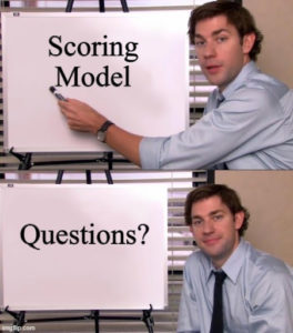 predictive lead scoring meme from the office