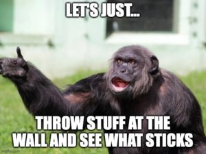 startup marketing metrics monkey meme
